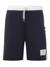 Thom Browne Navy Cotton Shorts - Fall/Winter 2025 - On Sale - Uomo | Lidia Shopping