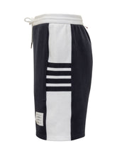 Thom Browne Navy Cotton Shorts - Fall/Winter 2025 - On Sale - Uomo | Lidia Shopping