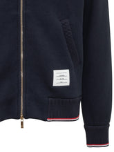 Thom Browne Navy Zip Bomber - Fall/Winter 2025 - On Sale - Uomo | Lidia Shopping