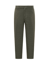Thom Browne Olive Green Cotton Trousers - Fall/Winter 2025 - On Sale - Uomo | Lidia Shopping