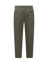 Thom Browne Olive Green Cotton Trousers - Fall/Winter 2025 - On Sale - Uomo | Lidia Shopping