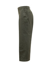 Thom Browne Olive Green Cotton Trousers - Fall/Winter 2025 - On Sale - Uomo | Lidia Shopping