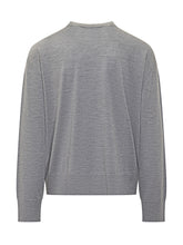 Maglia Girocollo Lana Grigia Ami Alexandre Mattiussi - Ami Alexandre Mattiussi | Lidia Shopping