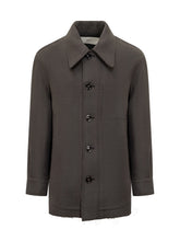 Overshirt Ami Alexandre Mattiussi in Lana Grigio Scuro - Ami Alexandre Mattiussi | Lidia Shopping