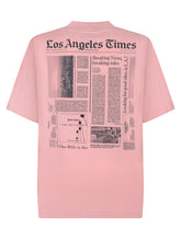 Palm Angels Pink Los Angeles Times T-shirt - Palm Angels | Lidia Shopping