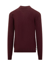 Maglia Polo Paolo Pecora in Lana Vergine Bordeaux - Fall/Winter 2025 - On Sale - Uomo | Lidia Shopping