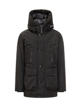 Black Technical Parka with Hood Woolrich - Collezione Happy Birthday | Lidia Shopping