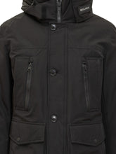 Black Technical Parka with Hood Woolrich - Collezione Happy Birthday | Lidia Shopping