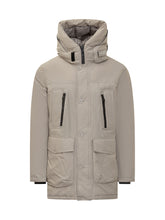 Woolrich Beige Parka with Multiple Pockets - Fall/Winter 2025 - On Sale - Uomo | Lidia Shopping