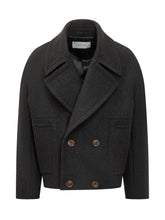 Lanvin Short Peacoat in Lana - Fall/Winter 2025 - On Sale - Uomo | Lidia Shopping