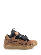 Lanvin Sneakers Curb in Pelle e Mesh Marroni - Fall/Winter 2025 - On Sale - Uomo | Lidia Shopping