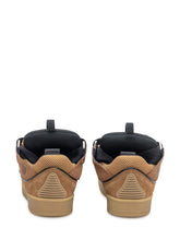 Lanvin Sneakers Curb in Pelle e Mesh Marroni - Fall/Winter 2025 - On Sale - Uomo | Lidia Shopping