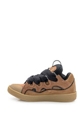 Lanvin Sneakers Curb in Pelle e Mesh Marroni - Fall/Winter 2025 - On Sale - Uomo | Lidia Shopping