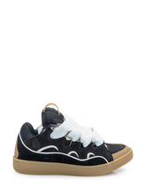 Lanvin Sneakers Curb in Pelle e Mesh Nere - Fall/Winter 2025 - On Sale - Uomo | Lidia Shopping