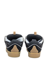 Lanvin Sneakers Curb in Pelle e Mesh Nere - Fall/Winter 2025 - On Sale - Uomo | Lidia Shopping