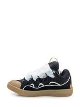 Lanvin Sneakers Curb in Pelle e Mesh Nere - Fall/Winter 2025 - On Sale - Uomo | Lidia Shopping