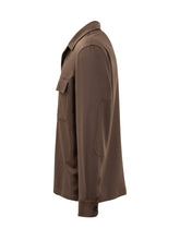 Zegna Overshirt in Lana Marrone - Fall/Winter 2025 - On Sale - Uomo | Lidia Shopping