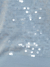 Maglia Celeste con Paillettes SEMICOUTURE - Promo Extra 10% | Lidia Shopping