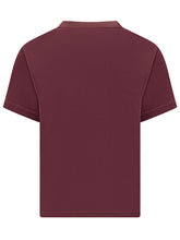 Y-3 Bordeaux T-Shirt with Tonal Logo - Fall/Winter 2025 - On Sale - Uomo | Lidia Shopping