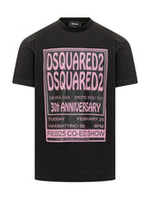 Dsquared2 Black T-Shirt with Pink 30th Anniversary Print - Dsquared2 | Lidia Shopping