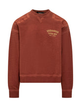 Dsquared2 Red Sweatshirt with Embroidered Logo - Dsquared2 | Lidia Shopping
