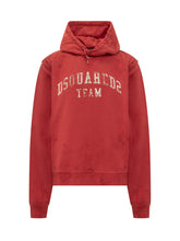 Dsquared2 Red Hoodie with Logo Print - Dsquared2 | Lidia Shopping