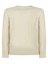 Polo Ralph Lauren Kids Cardigan in Maglia Cables Crema - Fall/Winter 2025 - On Sale - Bambino | Lidia Shopping