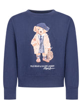 Polo Ralph Lauren Kids Felpa Blu con Polo Bear - Fall/Winter 2025 - On Sale - Bambino | Lidia Shopping