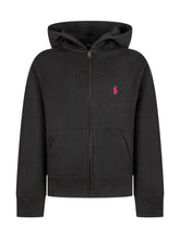 Ralph Lauren Kids Black Hoodie with Pink Logo - Fall/Winter 2025 - On Sale - Bambino | Lidia Shopping