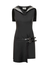 Black Short Dress with Sailor Collar Coperni - Coperni | Lidia Shopping