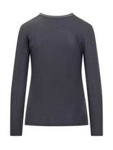 Maglia Puro Tatto blu scuro con girocollo - Promo Extra 10% | Lidia Shopping