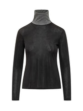 Dolcevita Nero con Collo Lurex PURO TATTO - Promo Extra 10% | Lidia Shopping