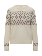 Maglione Puro Tatto panna jacquard - Promo Extra 10% | Lidia Shopping