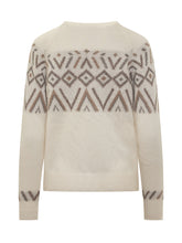 Maglione Puro Tatto panna jacquard - Promo Extra 10% | Lidia Shopping