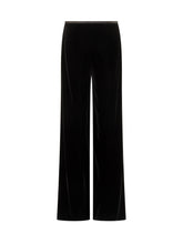 Emporio Armani Velvet Wide-Leg Pants - Emporio Armani | Lidia Shopping