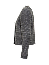 Emporio Armani Tweed Jacket with Satin Details - Emporio Armani | Lidia Shopping