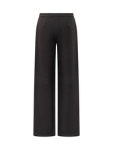 Exterior Black Wide-Leg Women s Trousers - Emporio Armani | Lidia Shopping