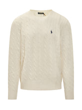 Ivory Cable Knit Sweater Polo Ralph Lauren - Fall/Winter 2025 - On Sale - Uomo | Lidia Shopping