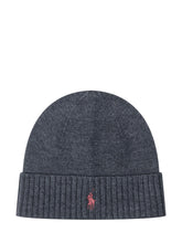 Polo Ralph Lauren Grey Beanie Hat with Pink Logo - Fall/Winter 2025 - On Sale - Uomo | Lidia Shopping
