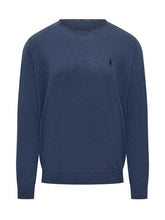 Polo Ralph Lauren Blue Mélange Virgin Wool Sweater - Collezione Happy Birthday | Lidia Shopping