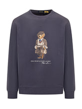Felpa girocollo Polo Bear Polo Ralph Lauren blu - Fall/Winter 2025 - On Sale - Uomo | Lidia Shopping