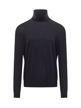 Malo Blue Lightweight Wool Turtleneck Sweater - Fall/Winter 2025 - On Sale - Uomo | Lidia Shopping