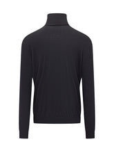 Malo Blue Lightweight Wool Turtleneck Sweater - Fall/Winter 2025 - On Sale - Uomo | Lidia Shopping