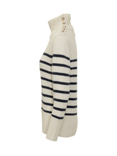 Striped Cashmere Sweater with Buttons Kujten - Kujten | Lidia Shopping