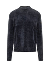 Maglione Girocollo in Lana Blu Effetto Velluto RRD - Fall/Winter 2025 - On Sale - Uomo | Lidia Shopping