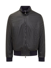 Barba Giacca Bomber in Pelle Nera - Barba Jacket | Lidia Shopping