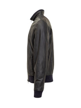 Barba Giacca Bomber in Pelle Nera - Barba Jacket | Lidia Shopping