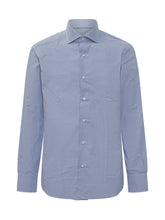 Barba Light Blue Cotton Shirt - Barba | Lidia Shopping