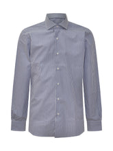 Barba Cotton Shirt with Blue and White Stripes - Barba | Lidia Shopping