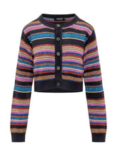 DSquared2 Multicolor Striped Cardigan - Dsquared2 | Lidia Shopping
